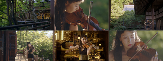 MV 加野景子 「Bach Ciaconna from Partita No.2」　撮影